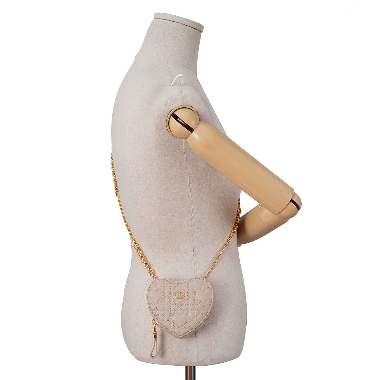 CHRISTIAN DIOR(USED)디올 카로 체인 하트 파우치